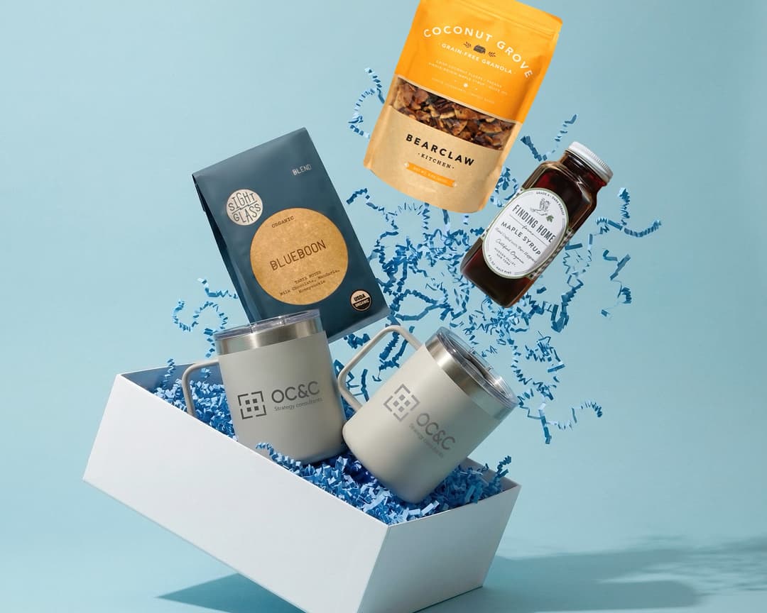 Branded merchandise gift box