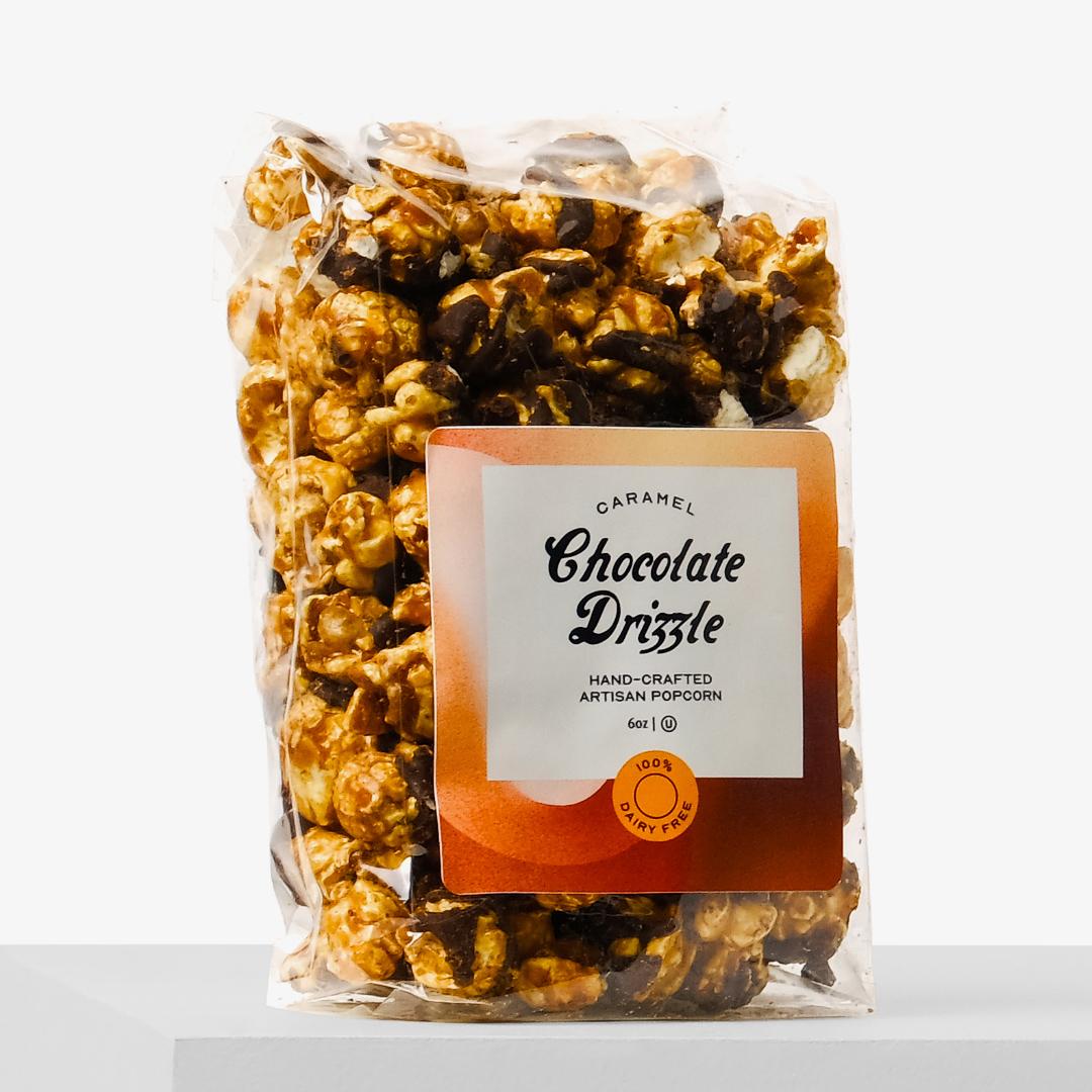 Large Chocolate Drizzle Popcorn by Popinsanity