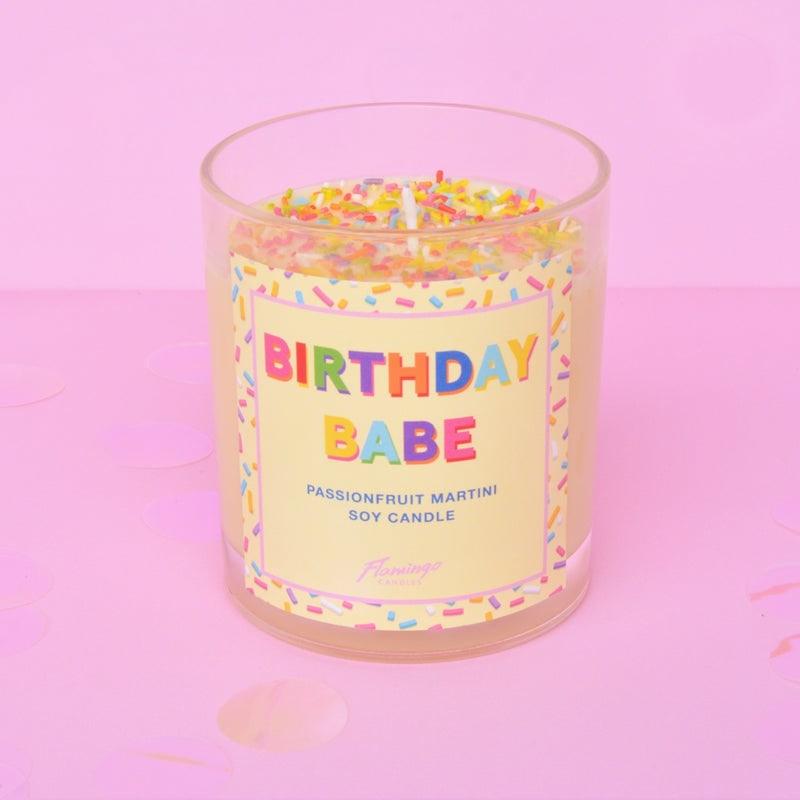 Birthday Babe Sprinkle Candle by Flamingo