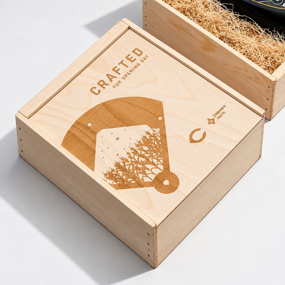 Wooden gift boxes