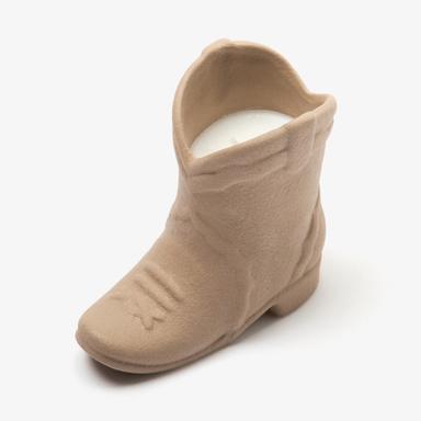 Ceramic Cowboy Boot Candle - Tan