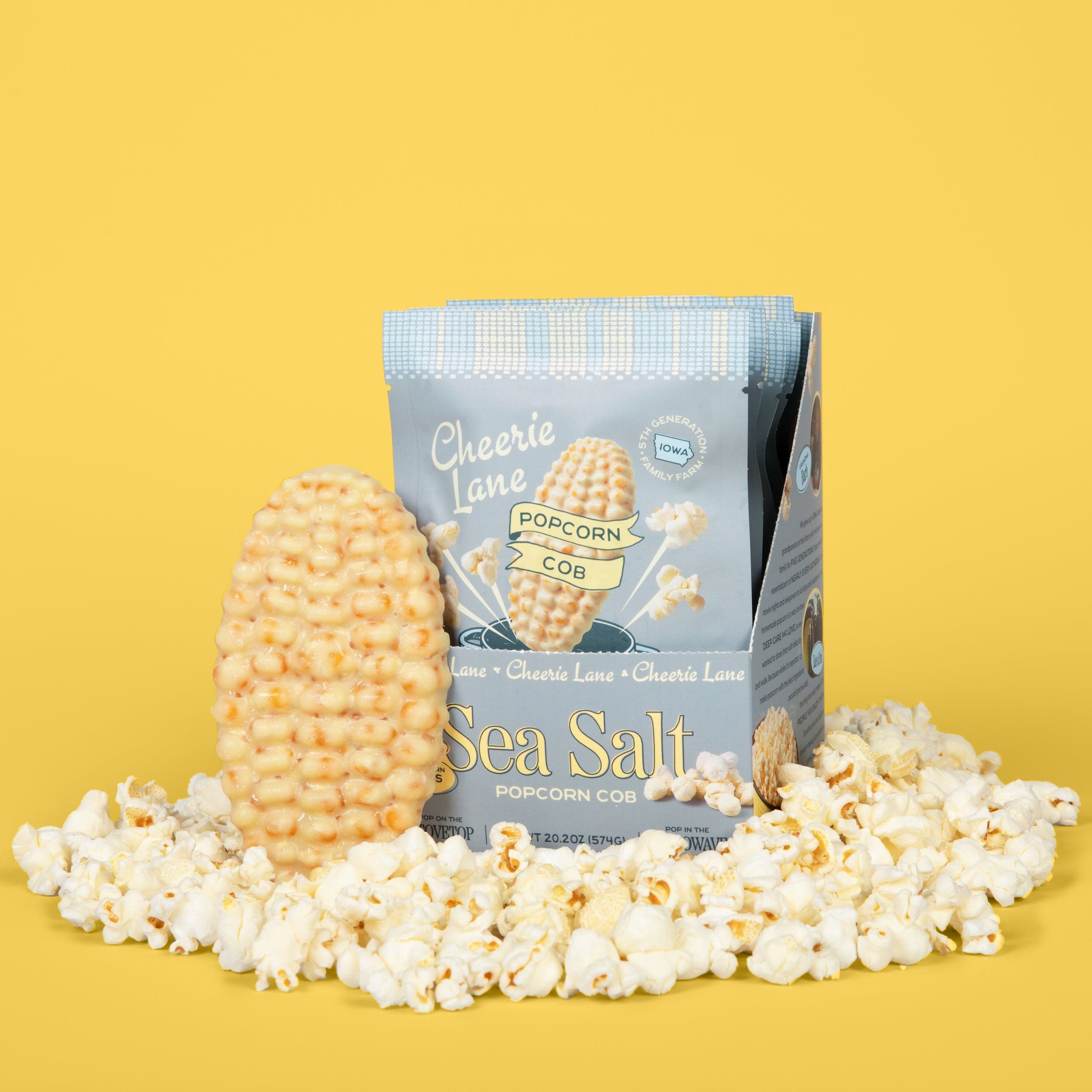Sea Salt Popcorn Cob