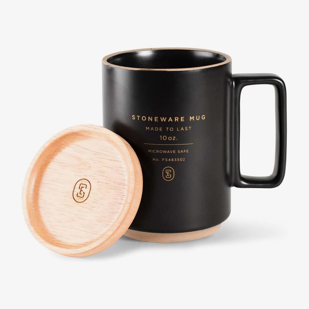 Charcoal Signature Mug with Lid (12 oz.)