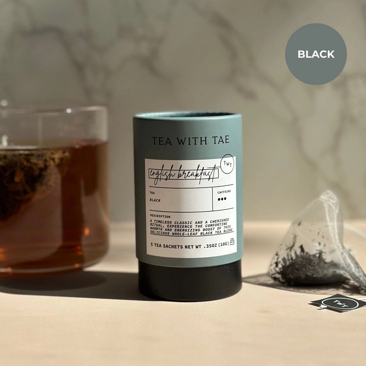 English Breakfast Black Tea Mini Tube / 5 Tea Bags