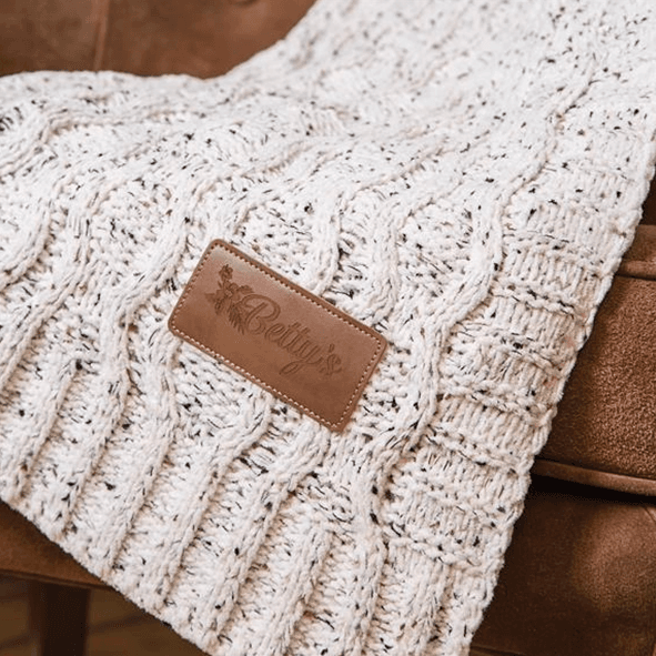 Vanilla Cookie Knit Chenille Blanket