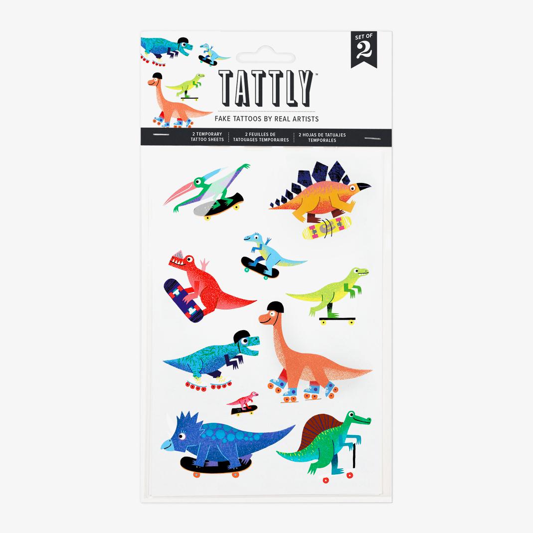 Dino Derby Tattoo Sheets