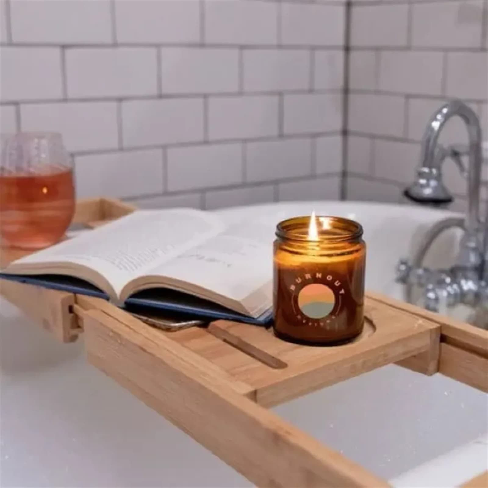 Soy Candle in Lidded Glass Jar / 8oz, photo 3
