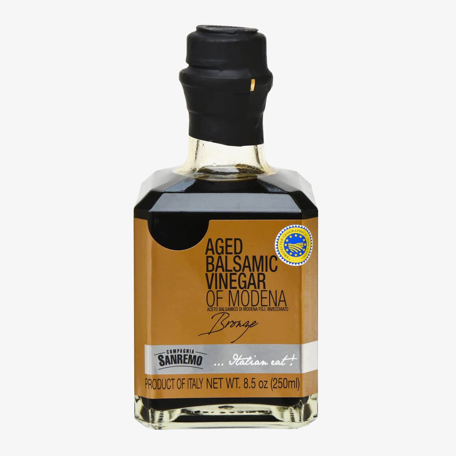 Sanremo Bronze Balsamic Vinegar of Modena, 8.5 oz
