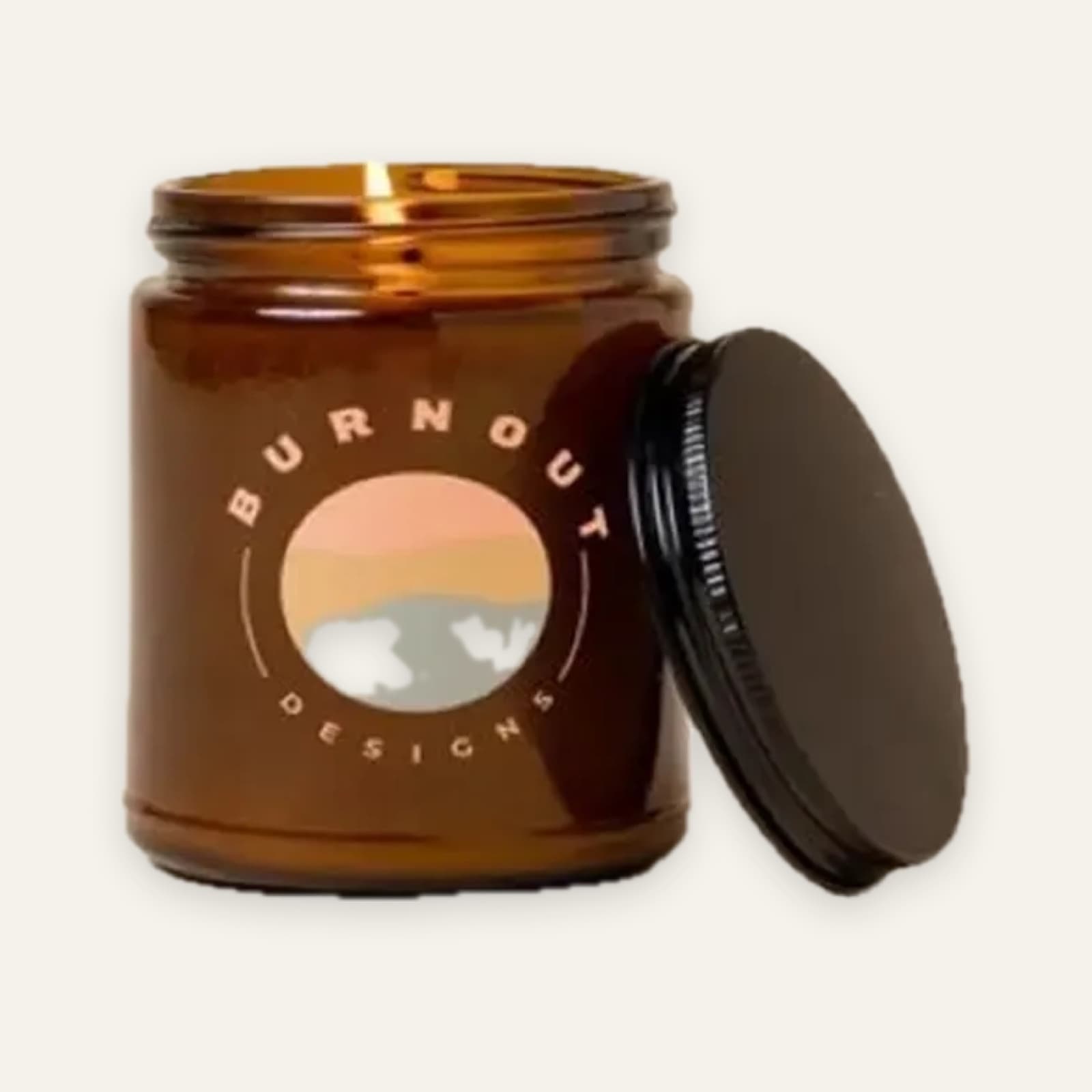 Soy Candle in Lidded Glass Jar / 8oz, photo 2