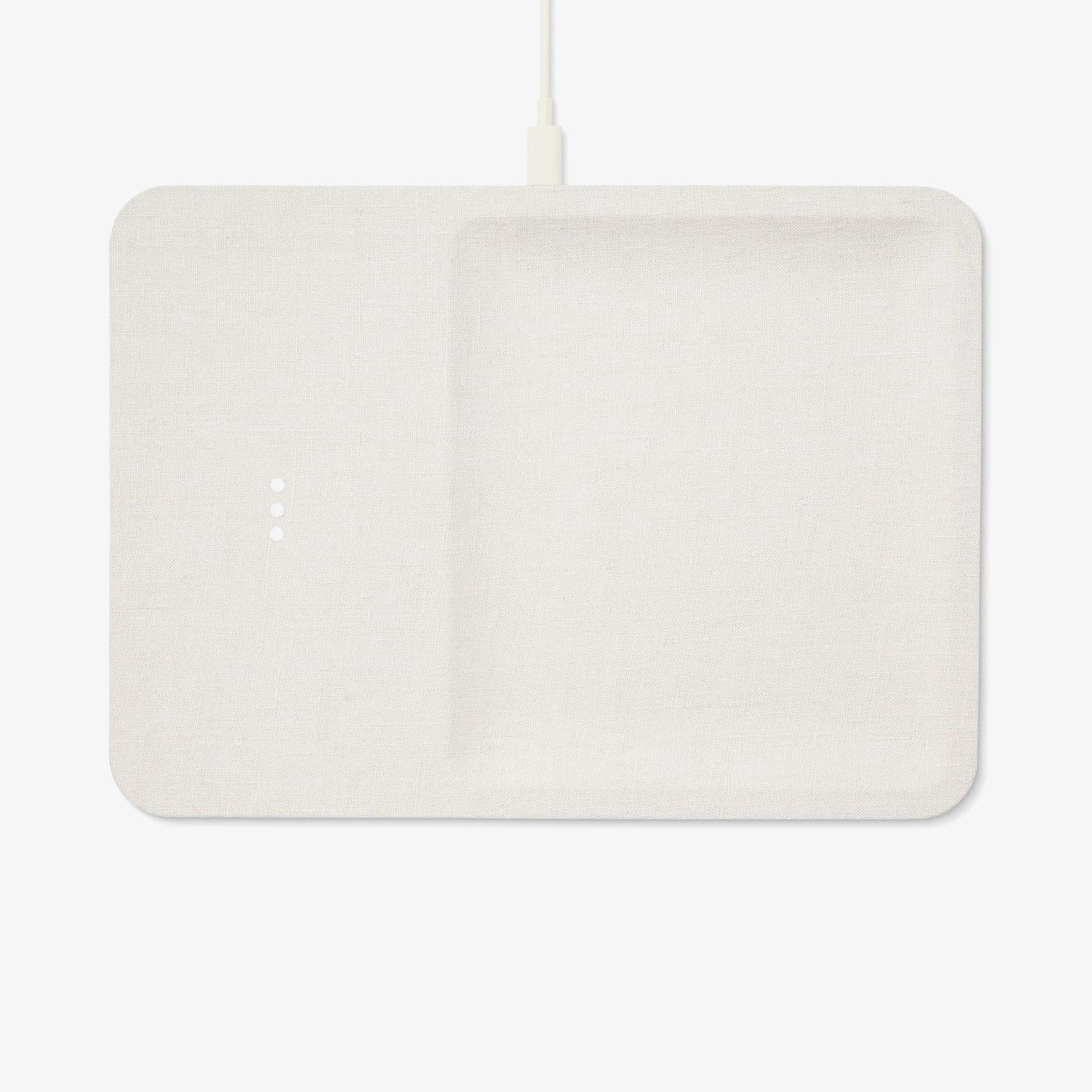 Catch:3 Linen Wireless Charging Station and Valet Tray
