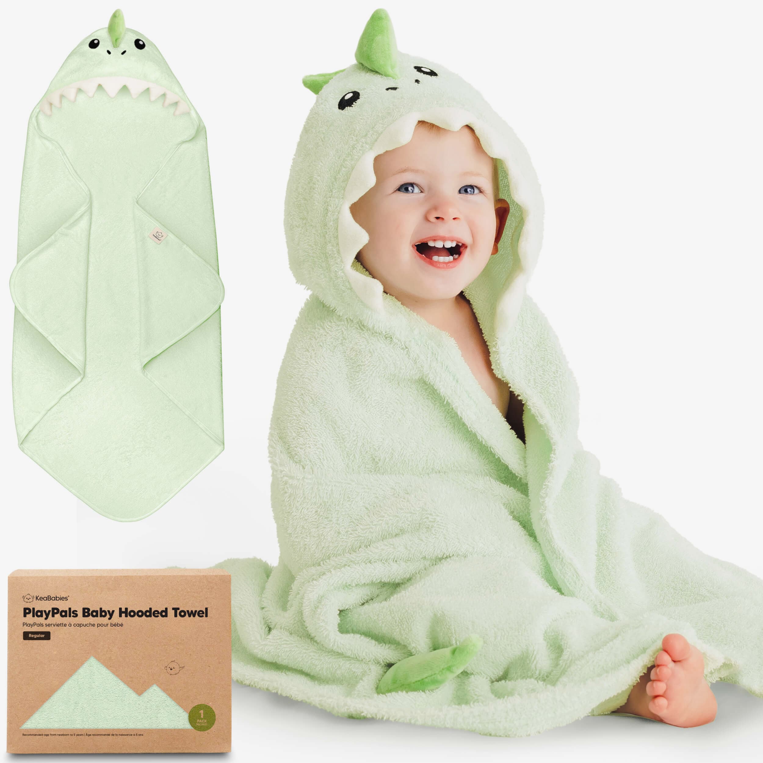 Playpals Baby Hooded Towel - Draco